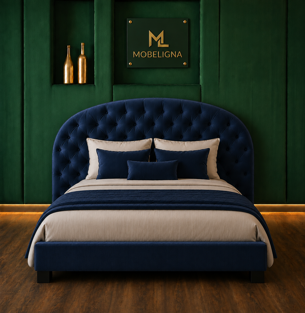 Royal Blue Bed